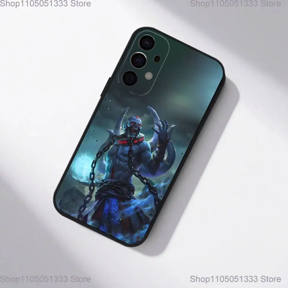 حافظة هاتف D-Dota 2 الرائعة لهاتف سامسونج S25، S24، S21، S22، S23، S30، Ultra، S20، Plus، Fe، Lite، 5G غطاء أسود