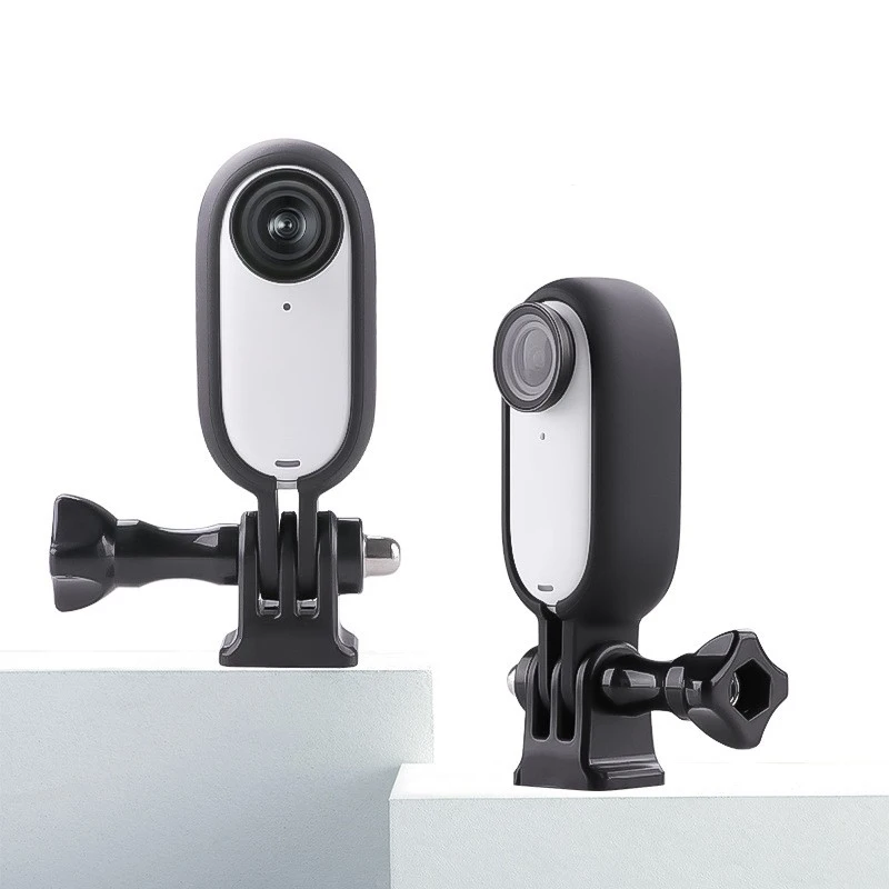 Accesorios para Insta360 GO3 GO3S, carcasa de marco, funda extendida, montaje de adaptador de trípode 1/4, hélice de tornillo largo para Insta 360