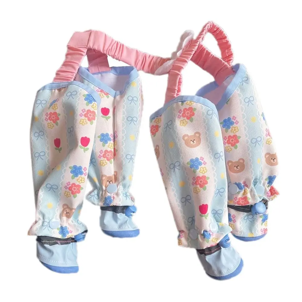 Polyester Pet Strolling Going Out Pants Breathable With Shoes Dog Four Legged Pants Thin Insect Prevention Dog Jumpsuit Summer