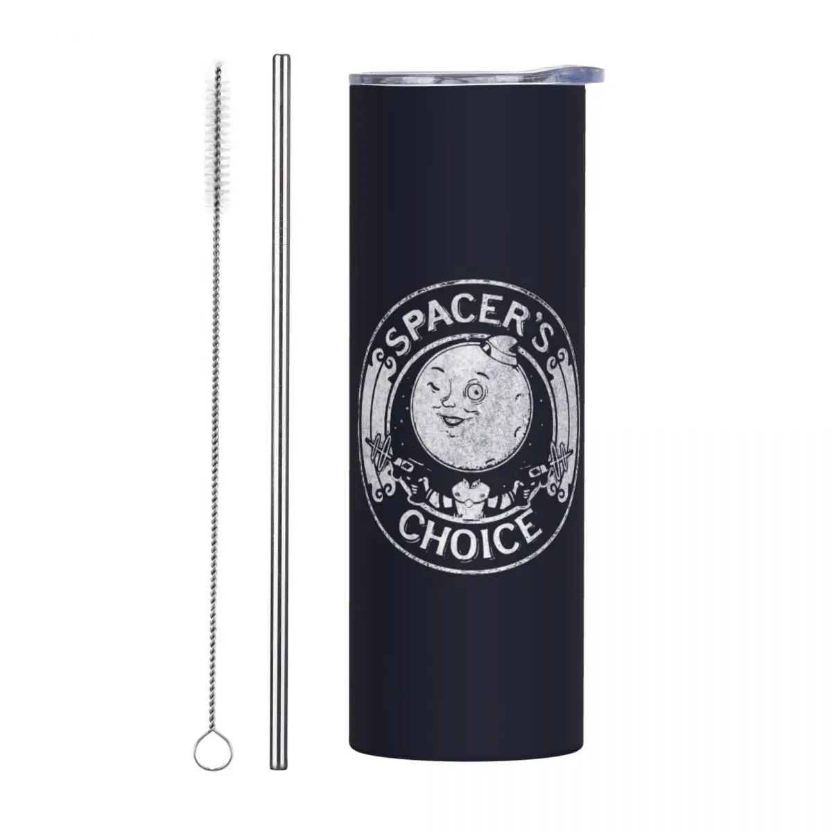 Spacer's Choice Stainless Steel Tumbler Vacuum Insulated Mugs Thermal Cold Bottle Straws With Lid 20oz