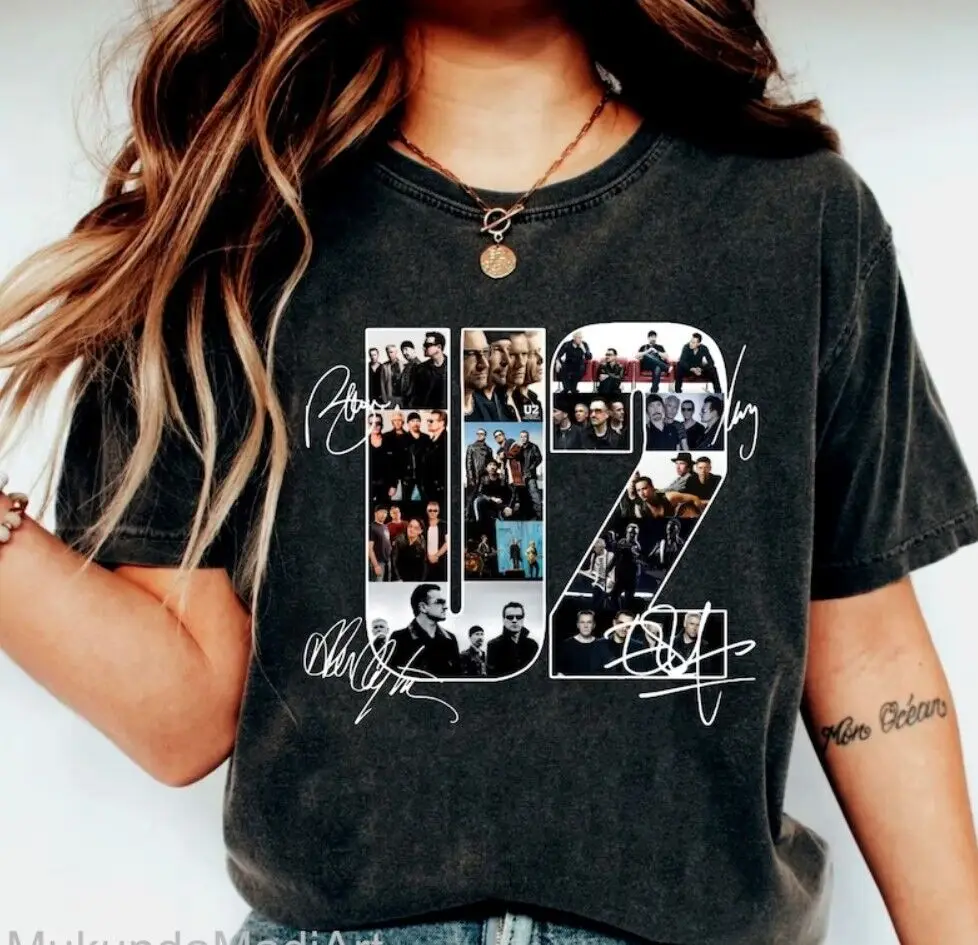 

U2 Band Signature Shirt the Joshua Tree T-Shirt Rock