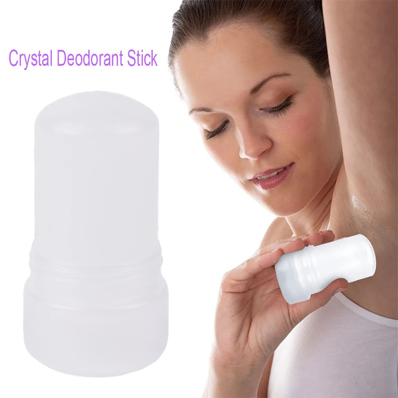 Crystal Deodorant Alum Stick para homens e mulheres, Removedor de Odor nas axilas do corpo, Bastão antitranspirante, 120g