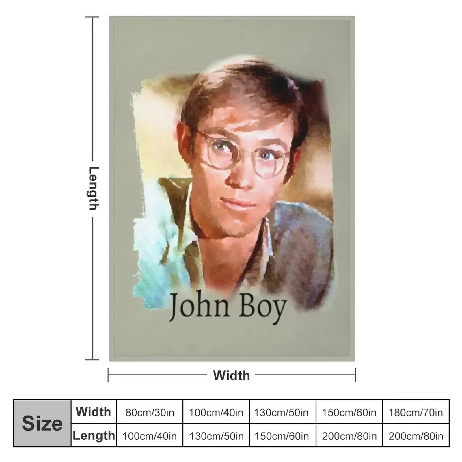 John Boy Walton Throw Blanket Comforter Retros Giant Sofa Blankets