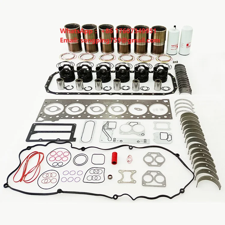 Diesel Engine Inframe Rebuild Kit ISX15 QSX15 Machinery Engines Piston&Liner Kit Overhaul Repair Kit 4376173