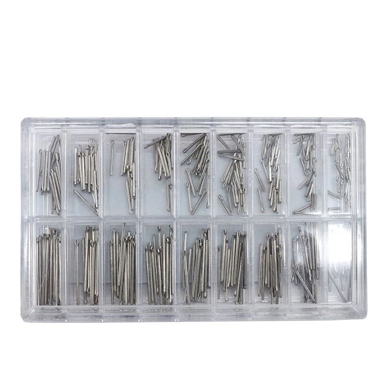 Watch accessories watch repair tool steel belt fixed shaft watch shaft watch strap connecting shaft split pin 6mm-23MM 360pcs