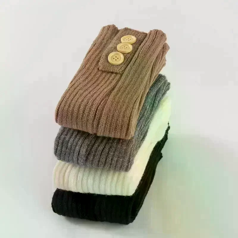 Y2k Winter Beinwärmer Flauschige Goth Accessoires Gothic Lolita Stricken Lange Socken Damen Beinwärmer Lady Socke Gothic Stilvolle Legging