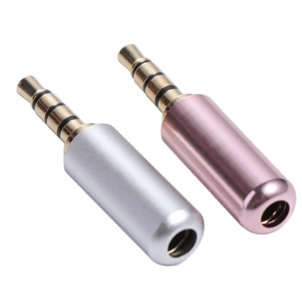 

1pc Plug Welding Head DIY AUX 4 Poles 3.5 Jack Adapter Headphone Jack Plug 3.5mm Male Plug 3.5mm Audio Connector