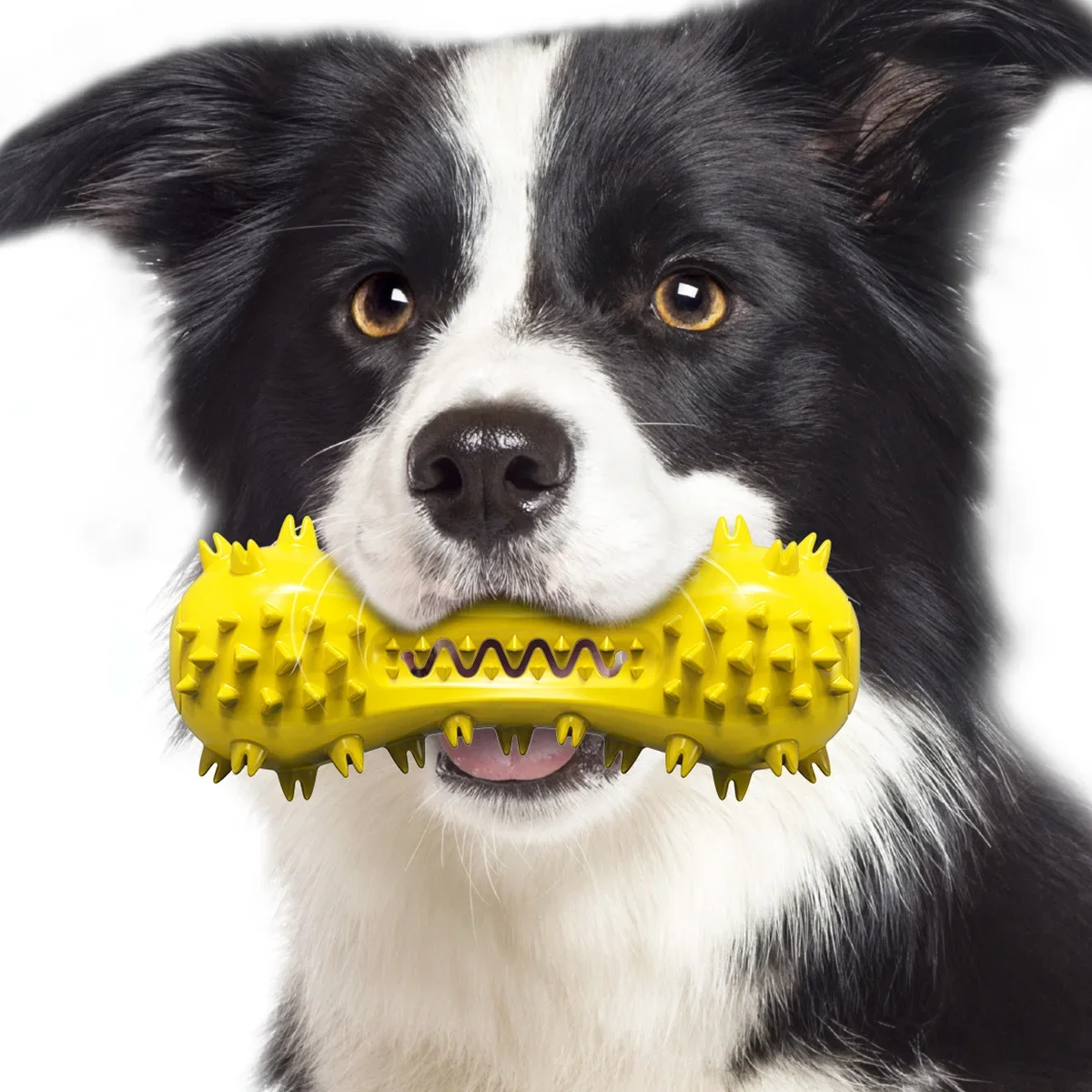 Dog Toys Vocal Dumbbells Self-hilarious Gnawing Teething Sticks Dog Teeth Cleaning Teething Toothbrush Pet Chewing Supplies