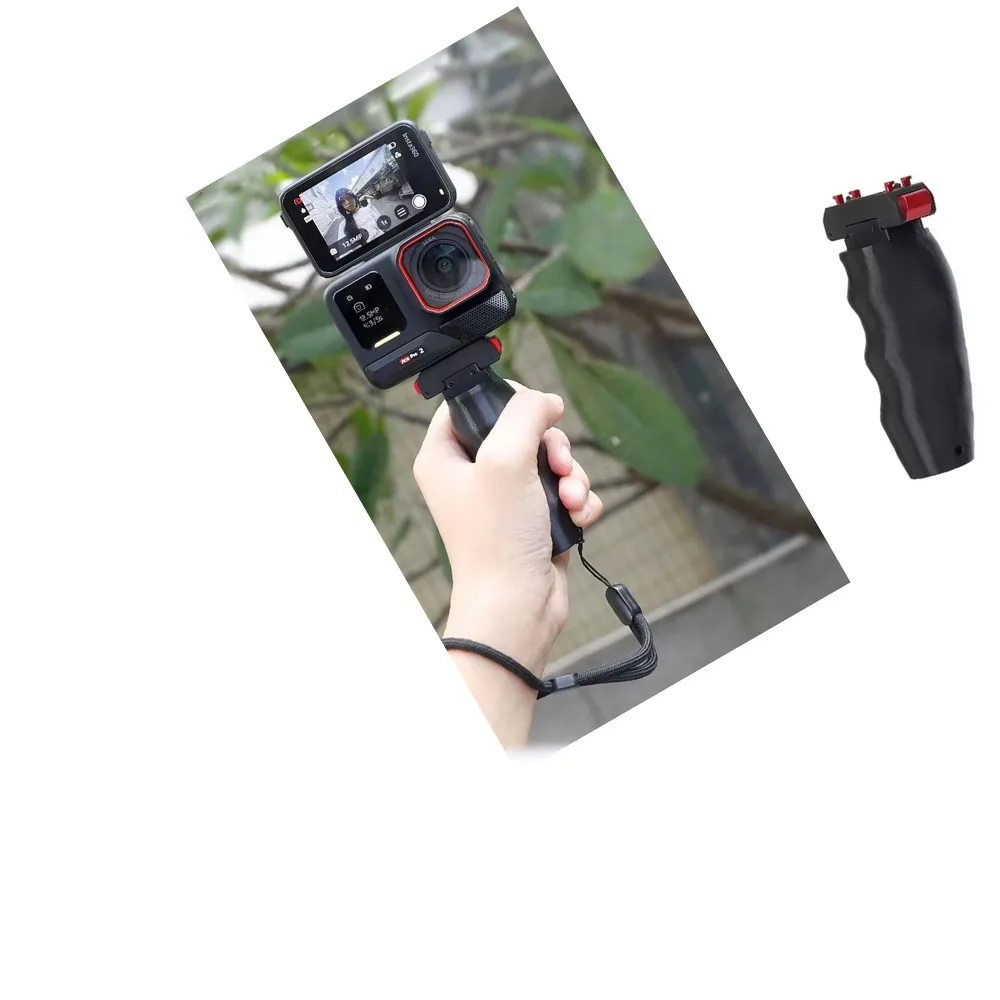 

Quick-Release Handle Grip for Insta360 Ace Pro 2 Extension Mount Handheld Stabilizer for Flexible-Angle Vlogging & Recording