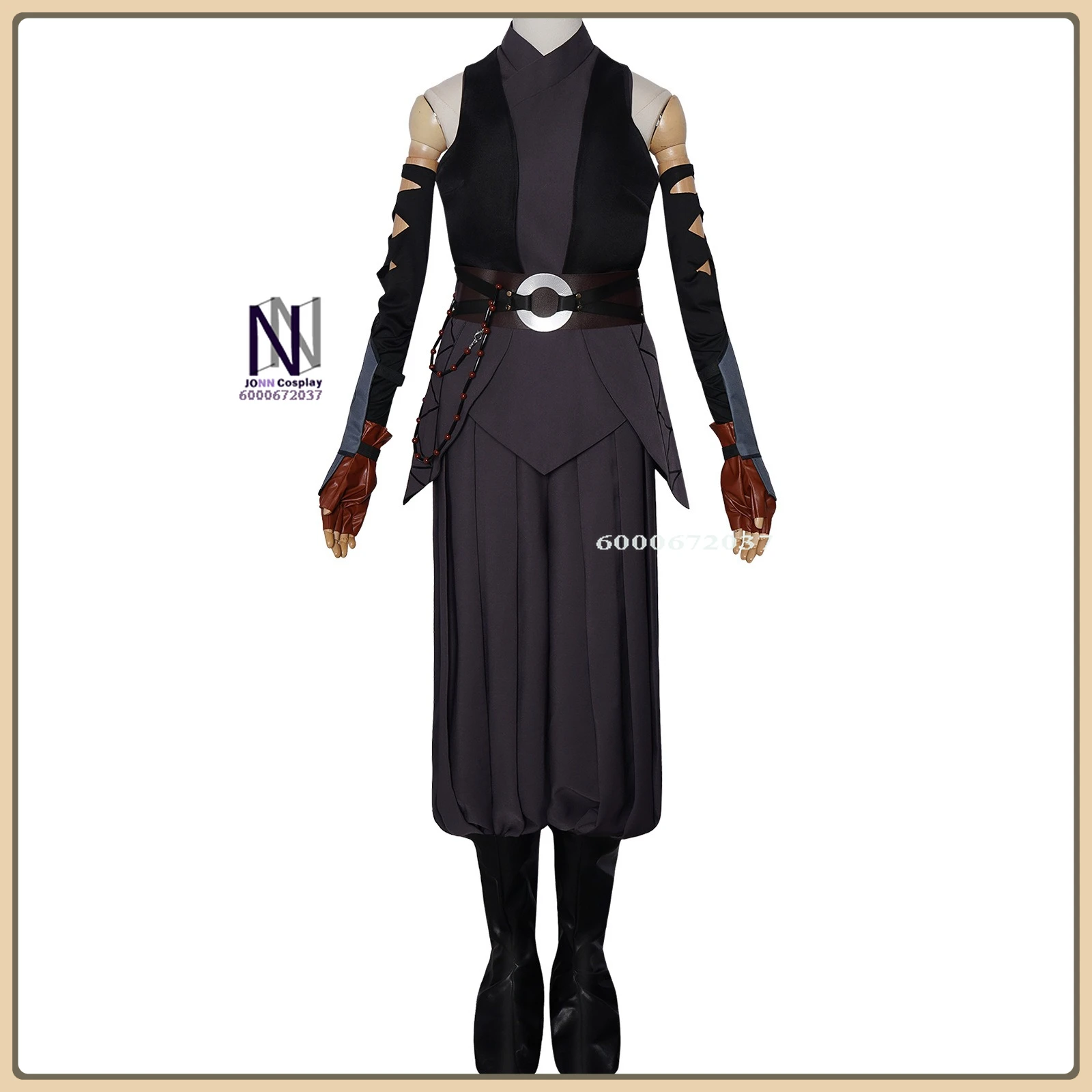 

Hot Movie Ahsoka Role Playing Costume Black Stylish Suit Full Set High Quality Anime Outfit Comic Con Party (Female Adult)
