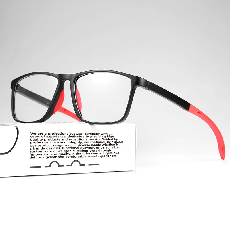 1 Packung 3-in-1-Gleitsichtbrille mit Anti-Blaulicht- und Anti-Ermüdungsgläsern, quadratischem, ultraleichtem PC-Rahmen – Detail 8