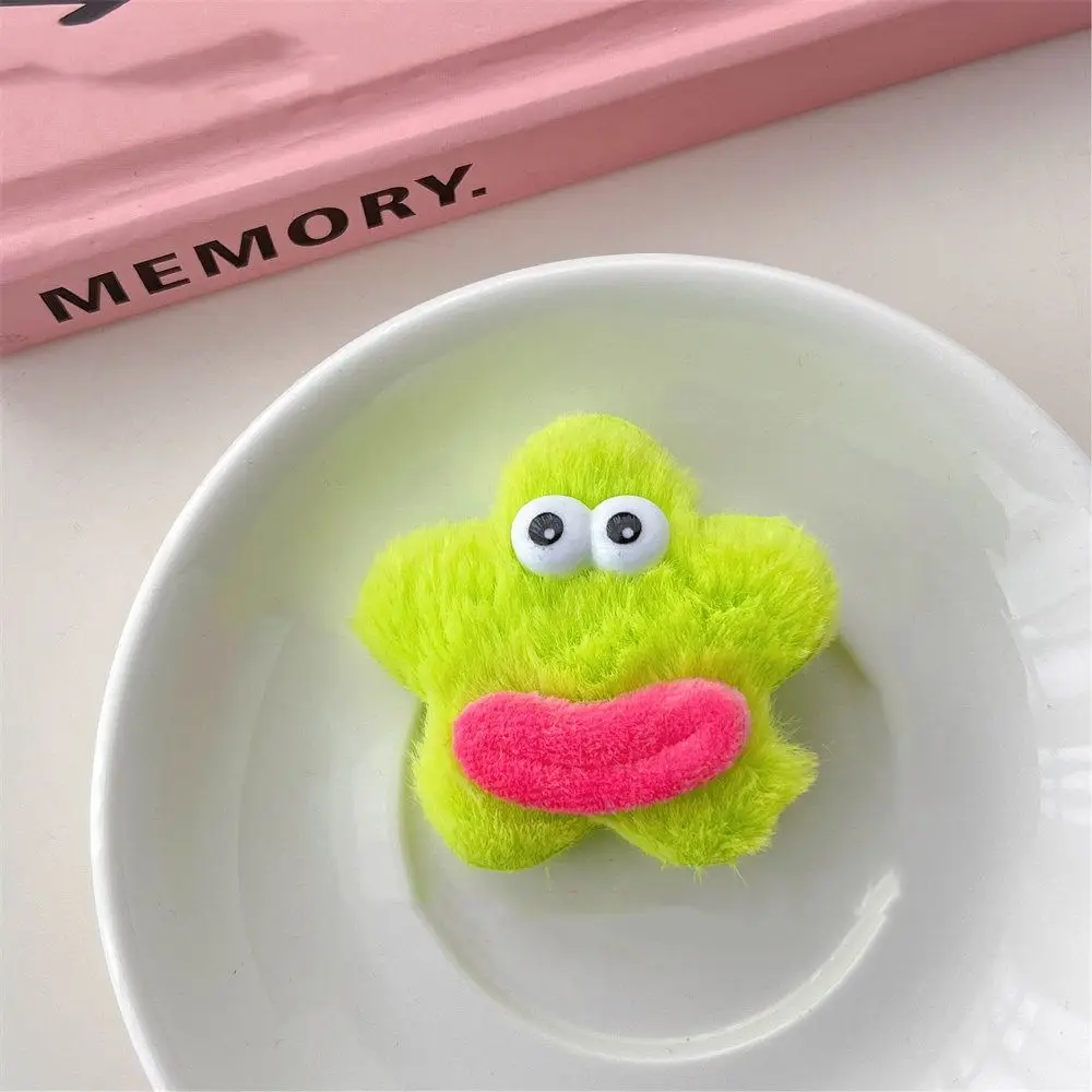 

Star Shape Plush Doll Hair Clip Korean Style Side Clips Ugly Doll Duckbill Clip Hair Accessories Funny Cartoon Hairpin Daily