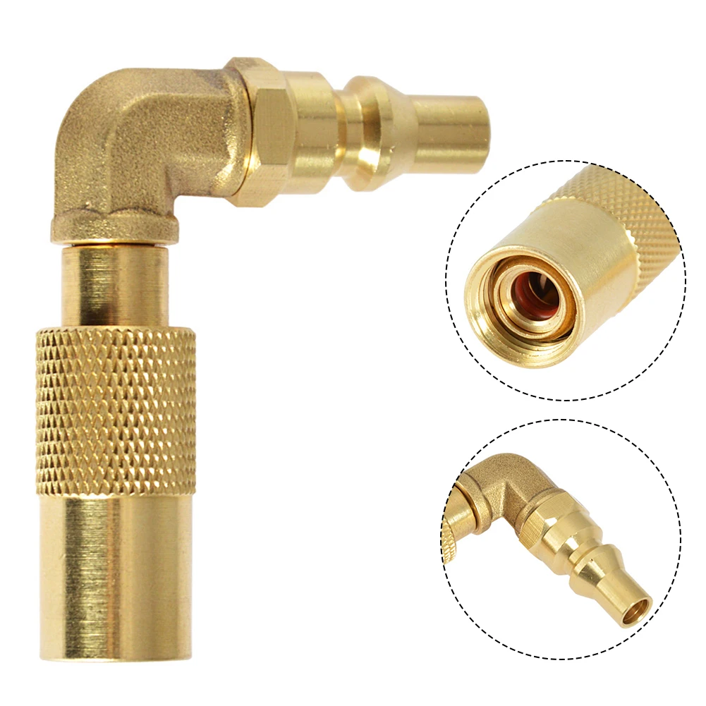 Gas Quick Connector 6*5*3cm Propane Gas Adapter Secure Locking Mechanism Easy To Carry Portable Design Reliable Performance