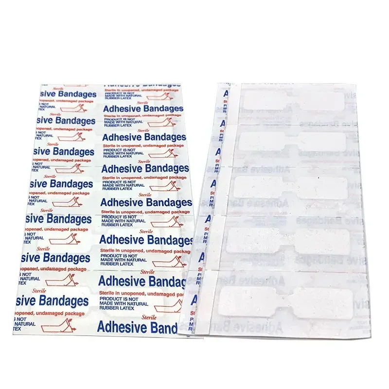 Band Aid ferida rapidamente vestir Patch, Pele de gesso para fita de primeiros socorros, Ataduras adesivas, Adesivo de gesso, 10pcs por conjunto