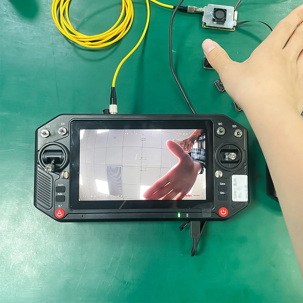40km Anti-interference Integrated Fiber Optic Ground Station Video Data Transmission FPV Drone Remote Controller Accessories