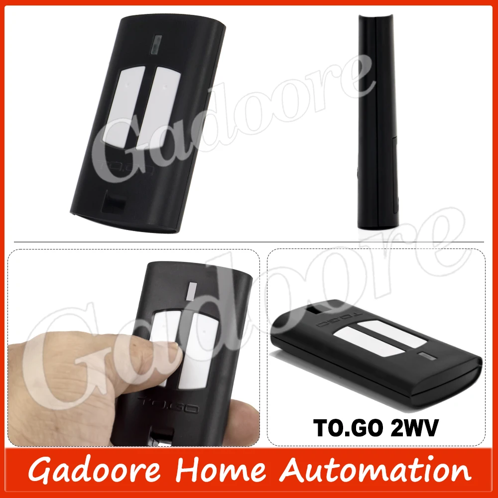 Gadoore TO.GO 2WV Garage Door Remote TO.GO 2WV TO.GO 4WV 433MHz Compatible with  BENINCA TO.GO 2WV 4WV IO.2WV  LO.T2WMR T2 WV T4