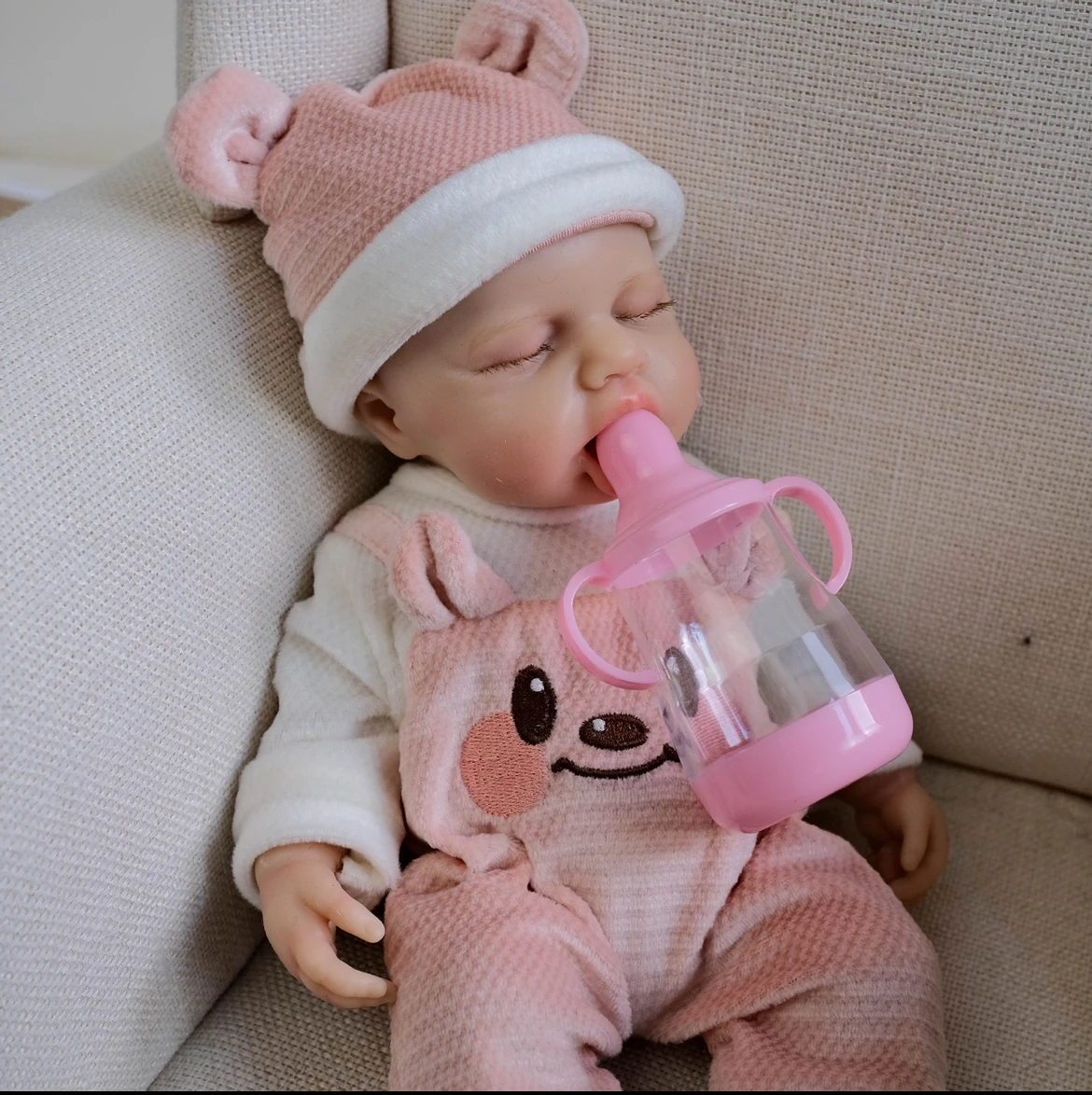 Muñeca Reborn de silicona platino de 12 ", muñeca de arte coleccionable realista para recién nacido, hipoalergénica y ultrasuave pintada a mano