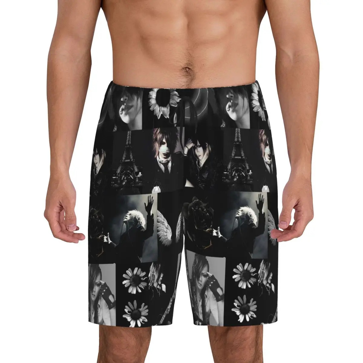 

Custom The Gazette Short Pajama Pants Men Sleepwear Sleep Lounge Bottom Shorts Sleeping Pants