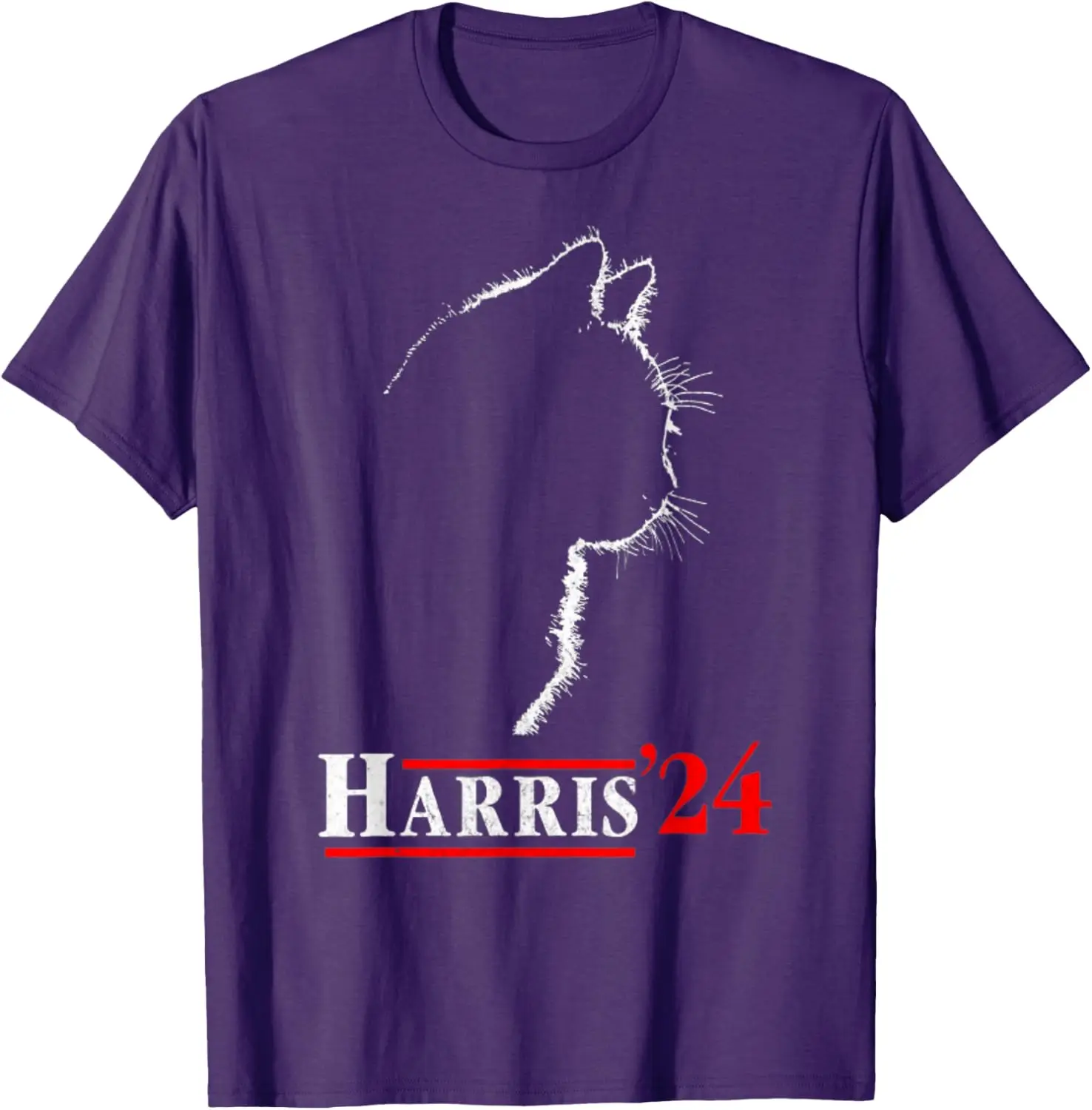 Cat Ladies for Kamala Funny Cat 2024 President Kamala-Harris T-shirt Camisetas Mujer magliette per donna Harajuku Luxus 82938