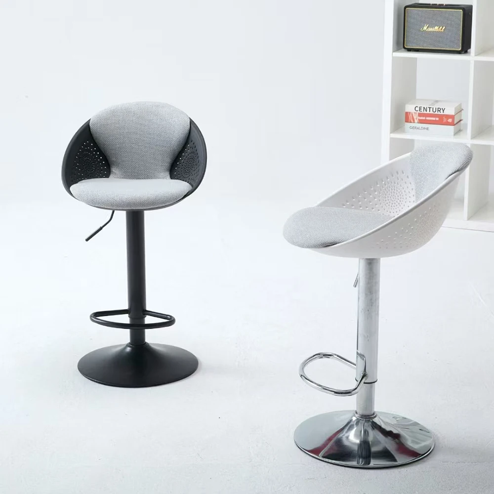 

* Custom Color Restaurant Gas Lift Plastic Modern Bar Chairs Bar Stool