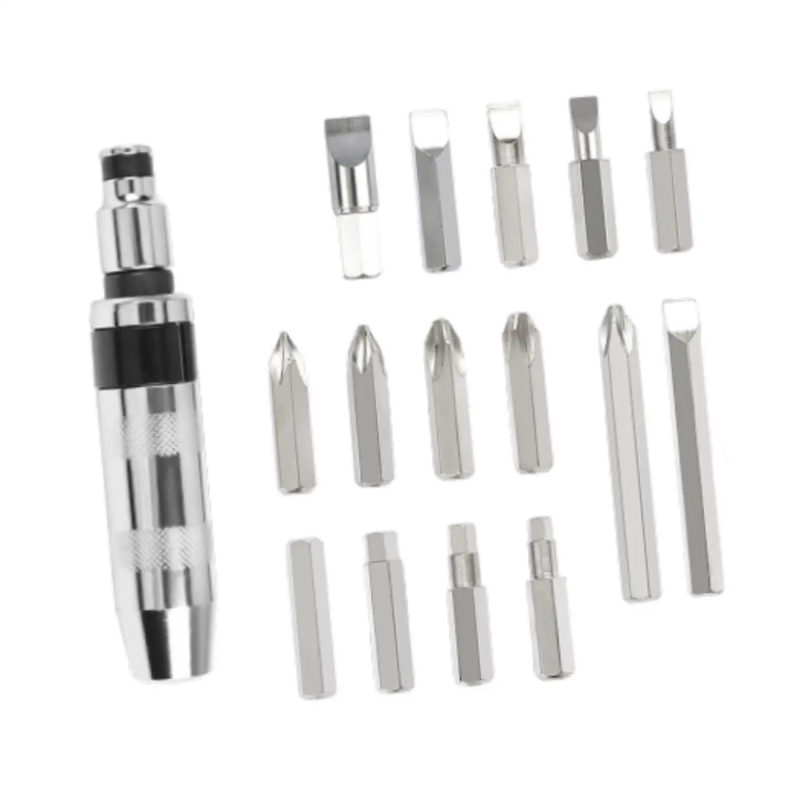 16 Pieces Impact Screw Driver Set Multi-use Damaged Screw Extractor for Tight Spaces Removing Rusted Fasteners Car Repairs