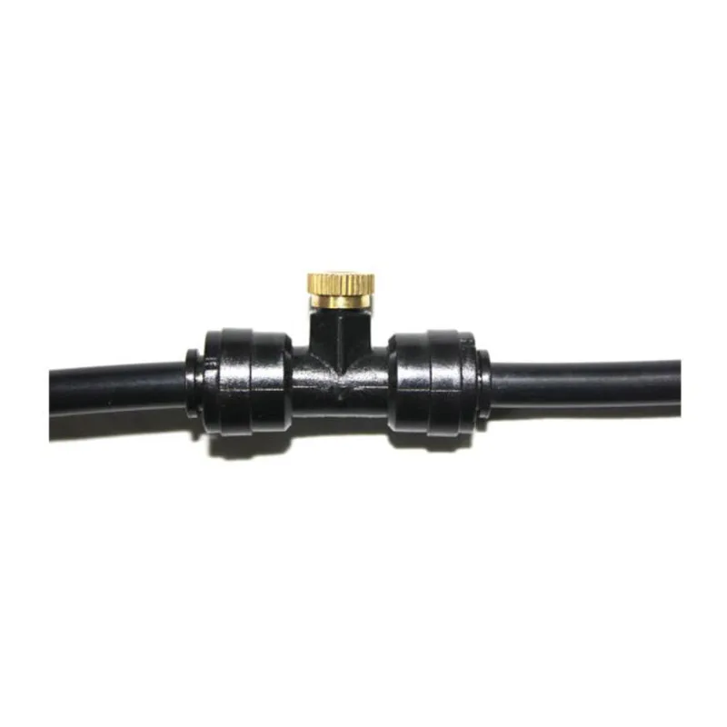 Low Pressure 1/4'' Quick Pushing Nozzle Seat Watering Misting Cooling DIY Mist Sprinkler Water Irrigation parts  Home Garden