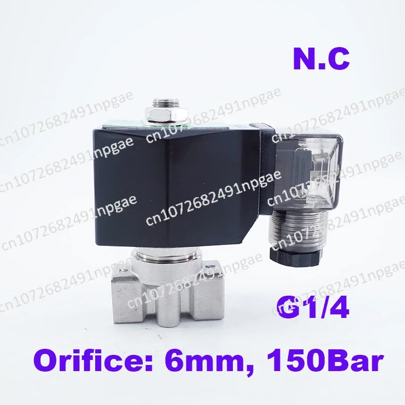 GOGO 150Bar GSPG-06 2 way water high pressure solenoid valve 1/4