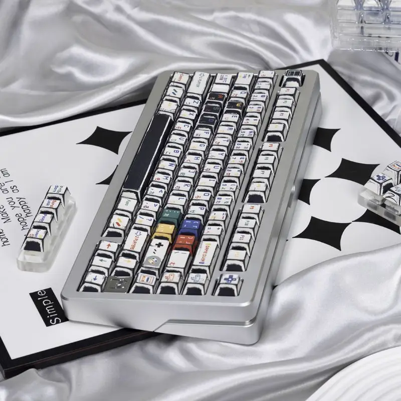 Retro high-value DIY five sided thermal sublimation compatible mechanical keyboard 60-108