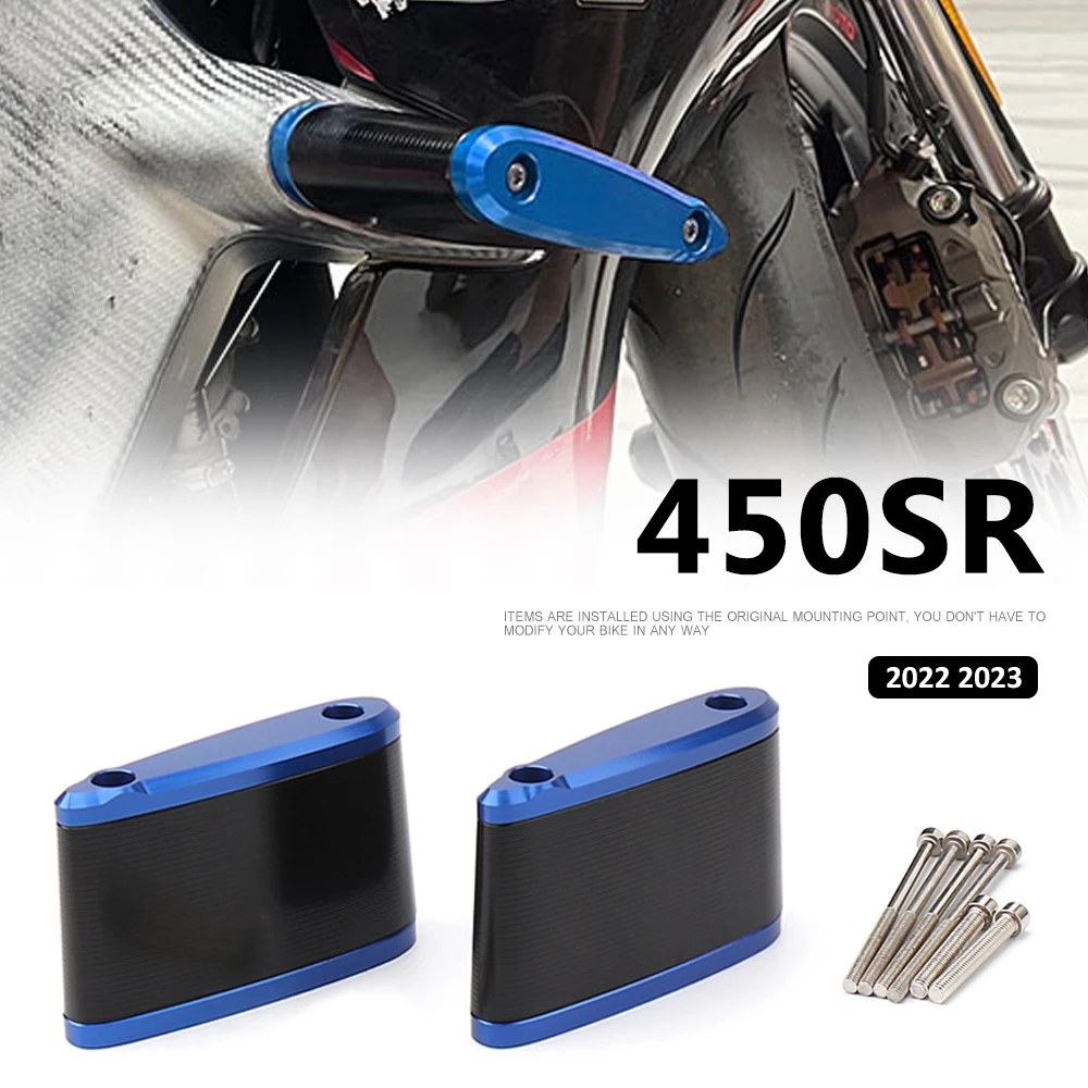 

Для CFMOTO 450 SR 450sr 450SR 2022 2023, ползунки для рамы, защита двигателя мотоцикла, защита от падения, синий, красный