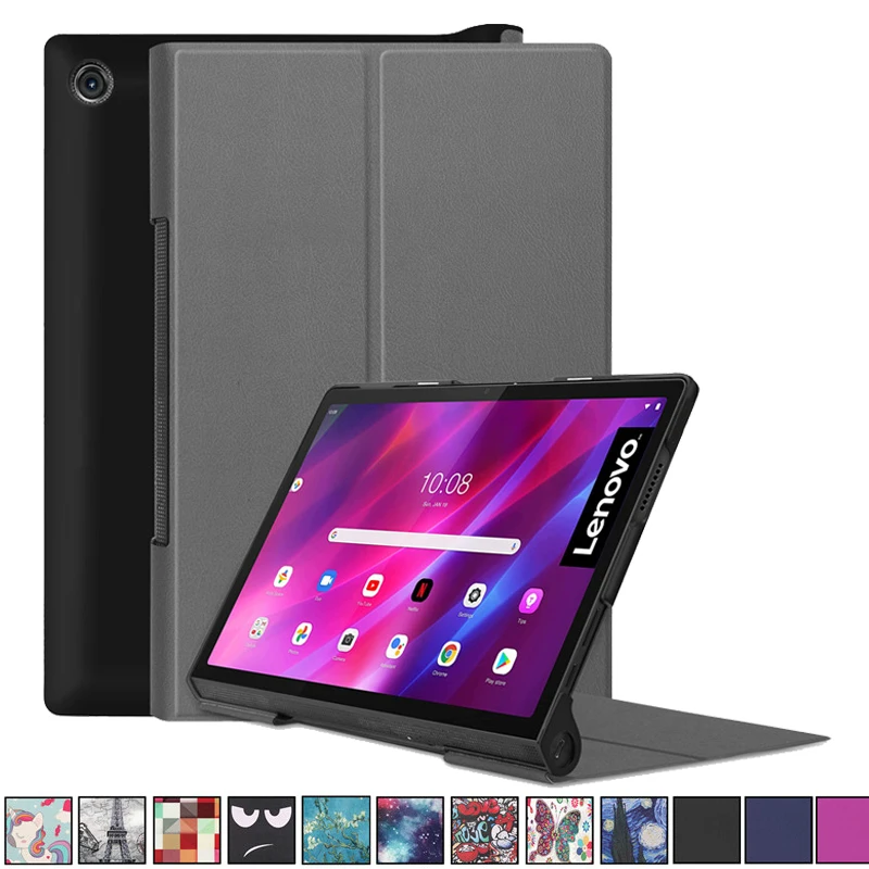 Slim Funda Capa for Lenovo Yoga Tab 11 Case YT-J706F YT-J706X PU Leather Flip Stand Magnetic Cover with Hard PC Back Shell