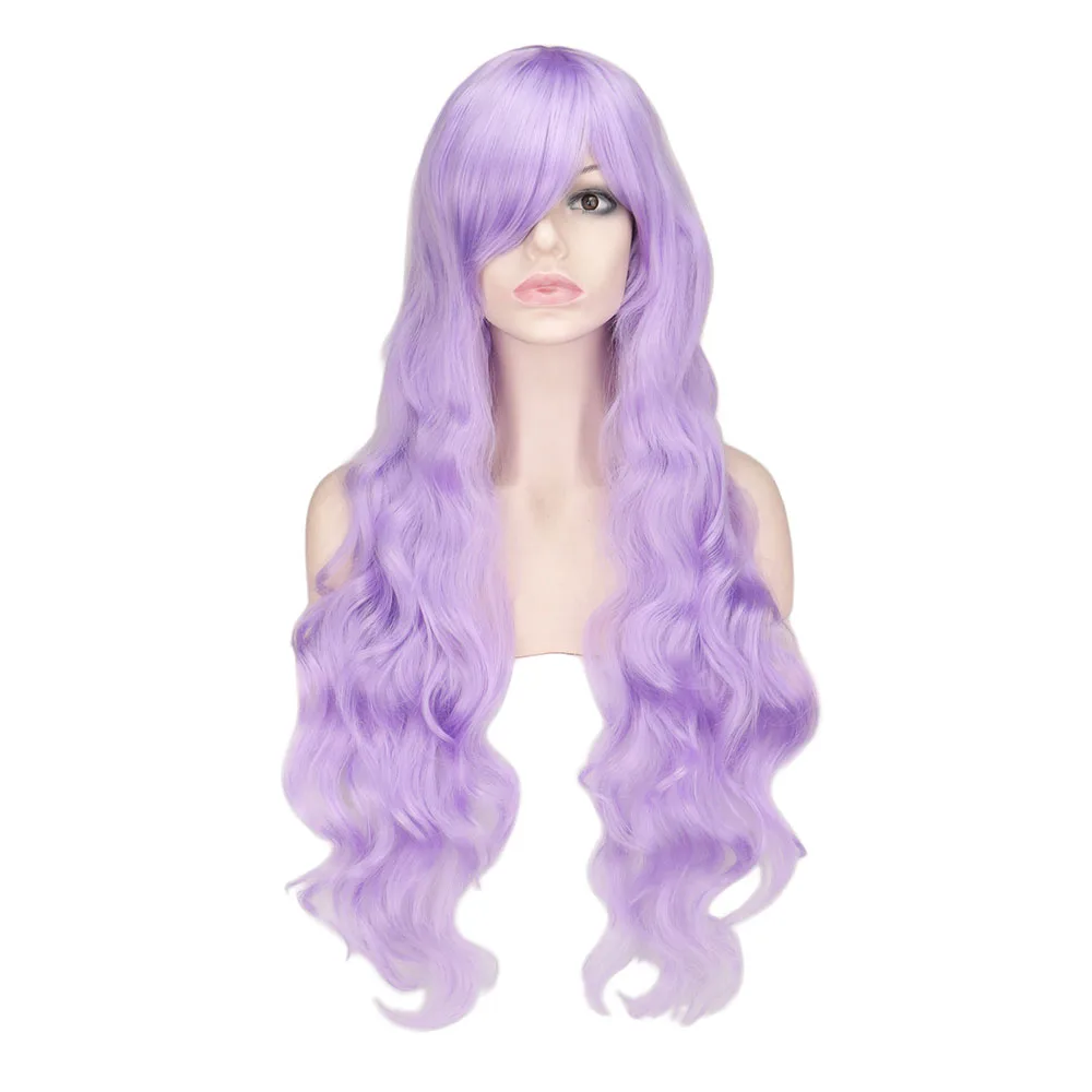 32 "80 cm Lang Haar Krullend Cosplay Kostuum Pruiken Kostuum Lichtblond Synthetisch Haar Partij Pruiken Vrouwen Party Kerst