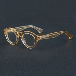 Acetate Eyeglasses Frames Men Glsses Personalized Retro Thick Custome Optical Glasses Frame Hand Made Frame Eyewear Prescription