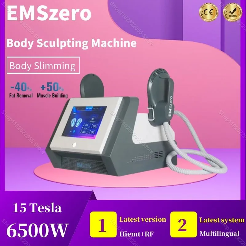 

High Power 6500W 200HZ EMSzero Machine EMS Hiemt Shaping Therapy Electromagnetic Slimming Shaping Muscle Stimulation Weight Loss