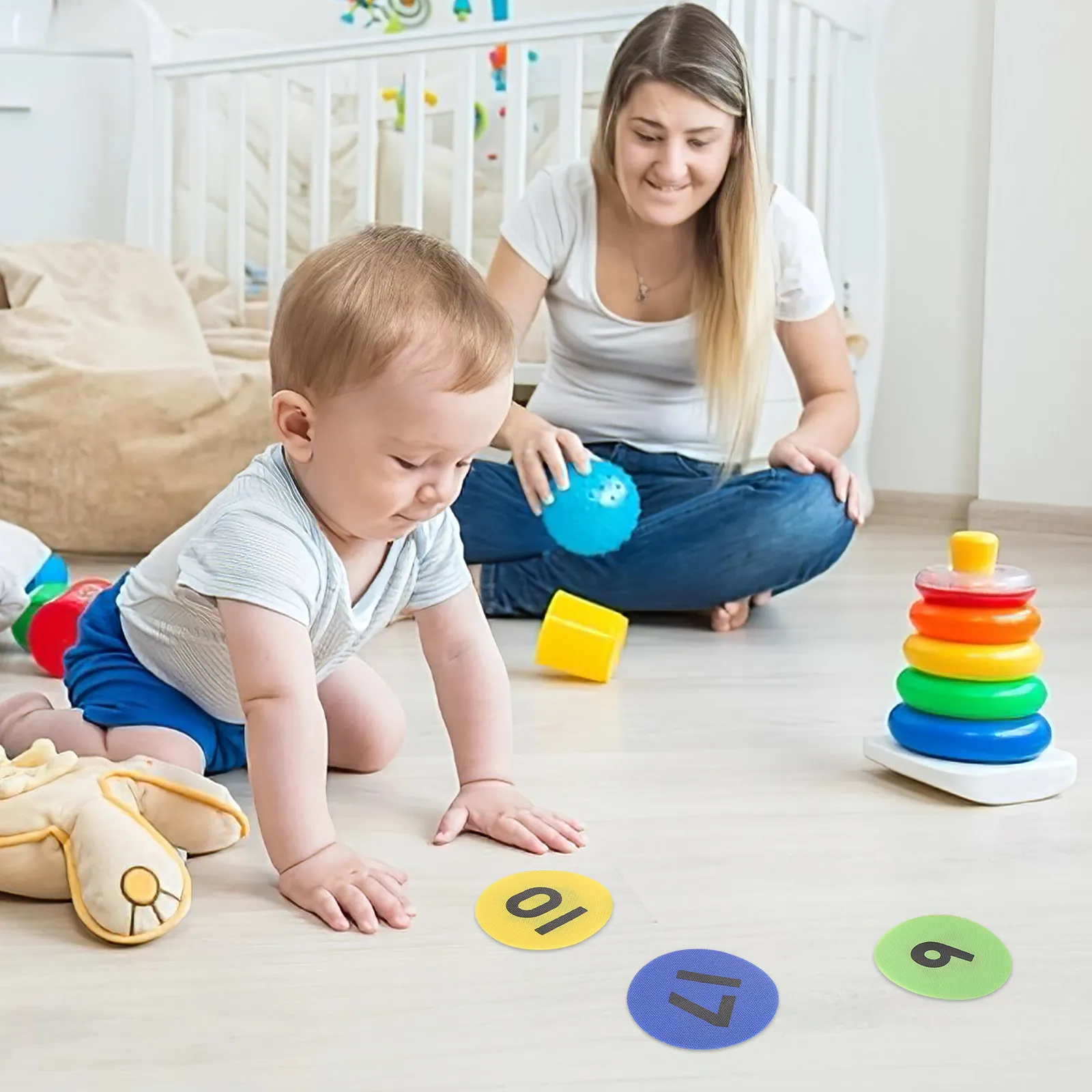 

Премиальные нейлоновые круглые напольные маркеры для детей: цветные наклейки для ковров, обучающие средства для позиционирования, круги для игр в классе