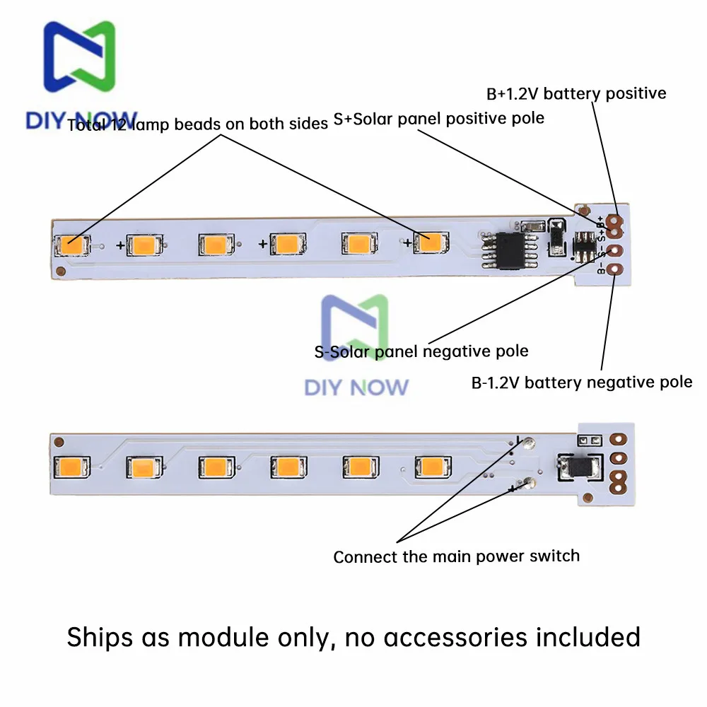 1.2V-3.7V Solar Flame Lamp Board Solar Candle Lamp Circuit Board 12LED Flame Lamp Circuit Board Panel sterowania