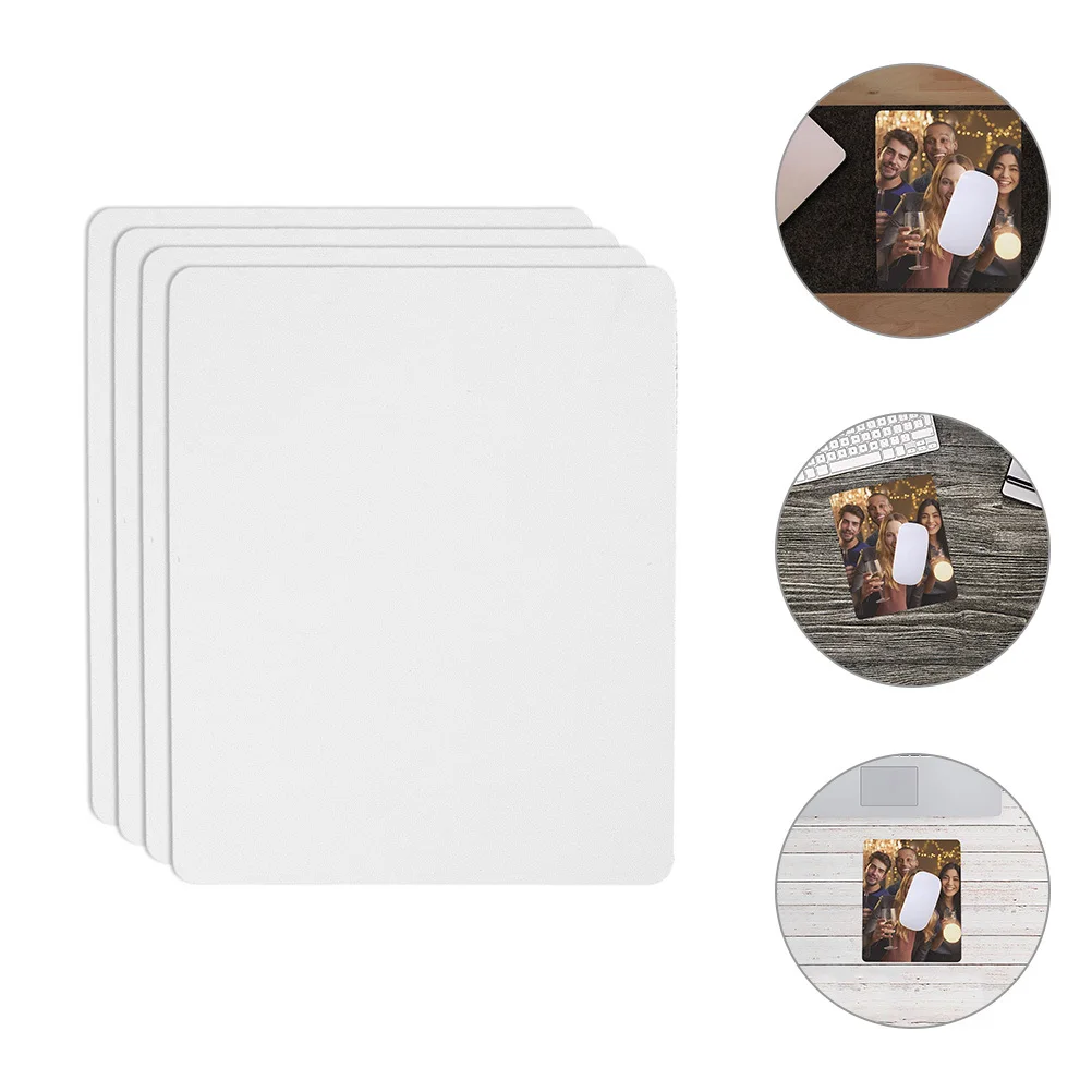 

4 шт. сублимационные коврики для мыши, большие пустые резиновые DIY сублимационные компьютерные столы, игровой коврик, коврик для мыши, пустой настольный коврик