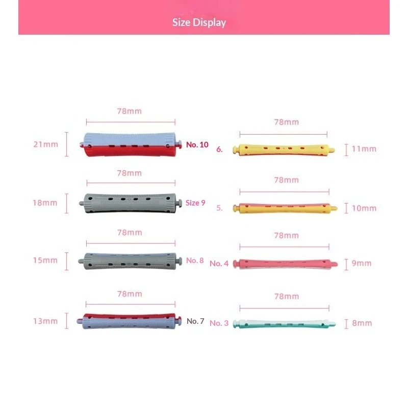 Salon Rubber Band Hair Rollers Set, DIY Styling Tools