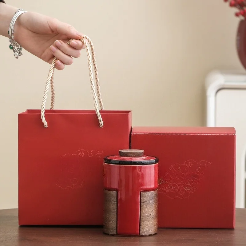Forbidden City Red Ceramic Mug Tea Water Separation Cup Portable Personal Drinking Cup for Office Home Use Festival Gift