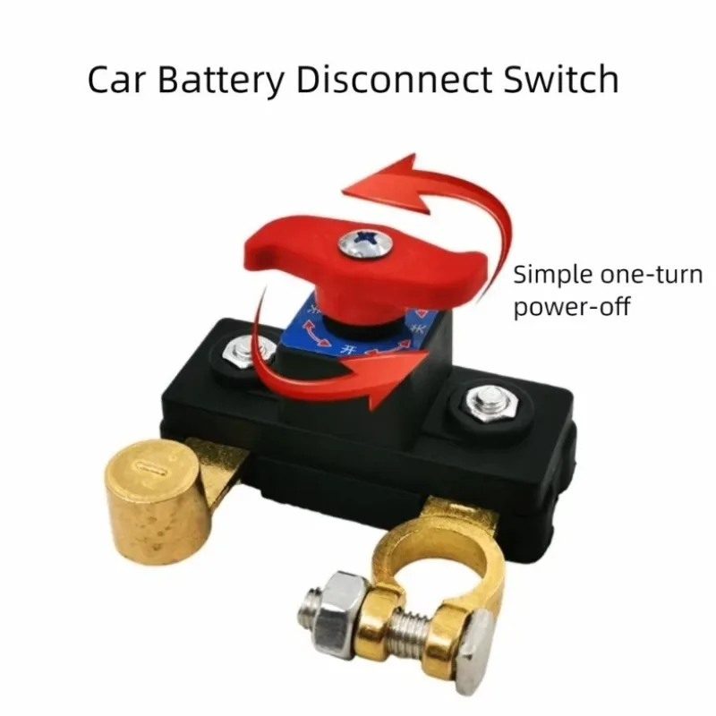 Disjoncteur universel de borne négative 12V/24V pour batterie de voiture, interrupteur de coupure automatique et manuelle de l'alimentation