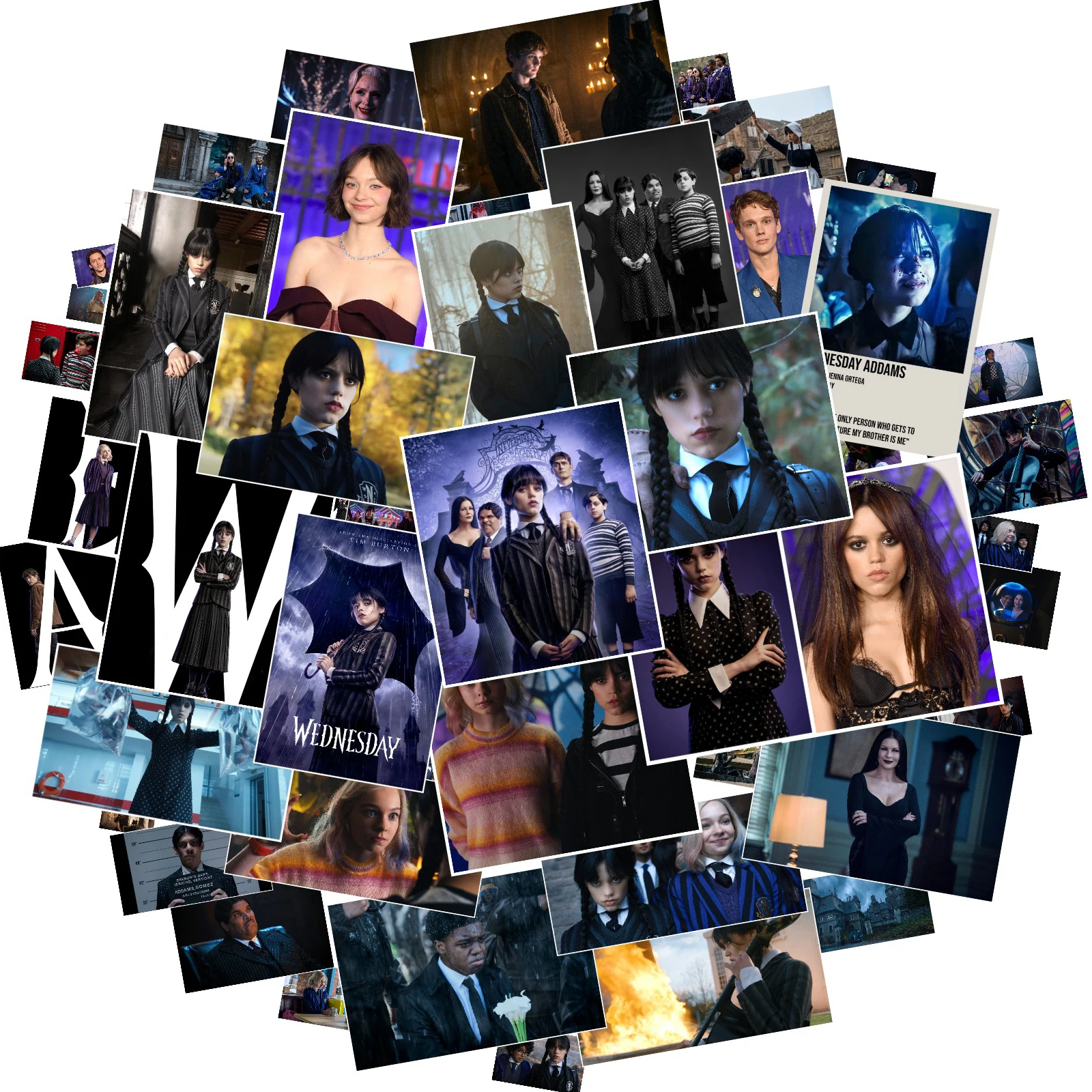 10/50 قطعة المسلسل التلفزيوني حديث الأربعاء ملصقات الكرتون مقاوم للماء الكتابة على الجدران شارات الفينيل لعبة الكمبيوتر المحمول هدايا الأطفال #1