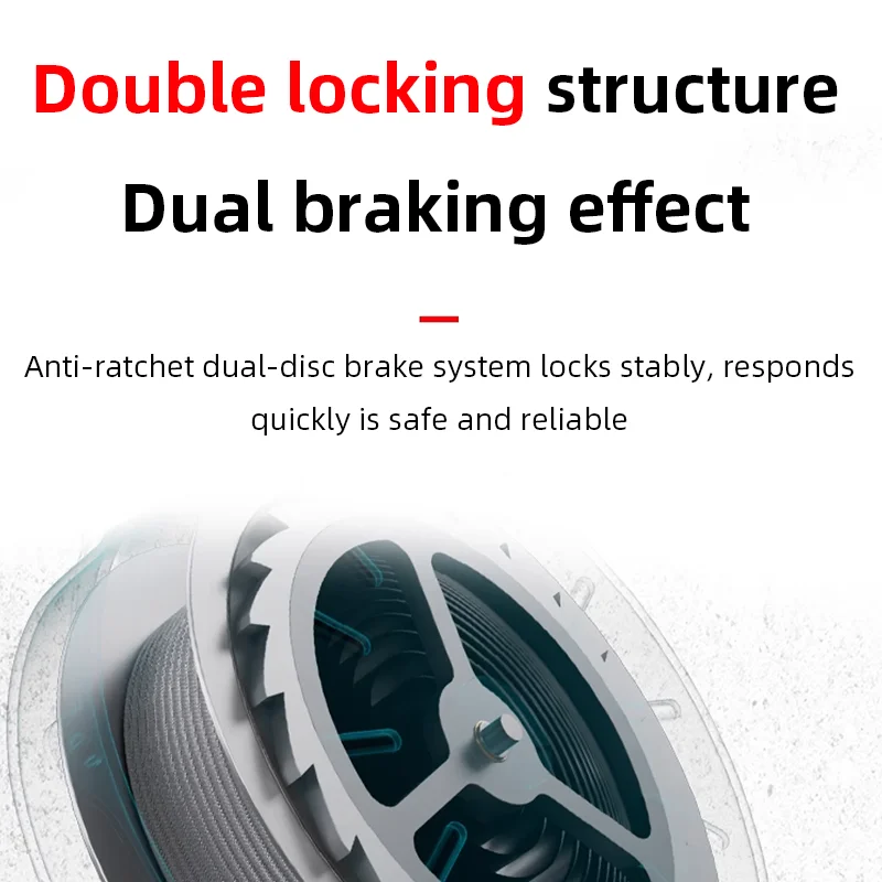 5M/10M/15M Height Safety Fall Protector Automatic Lock System for Tower Crane Operation Freight Elevator Maintenance Rescue Gear