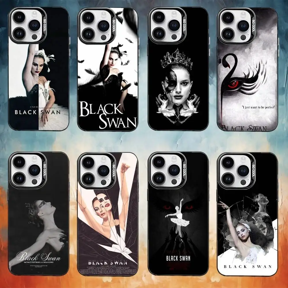 

Movie B-Black S-Swan Classic Phone Case For iPhone 17 16 15 14 13 12 11 Pro Max Plus Silver candy Matte Cover