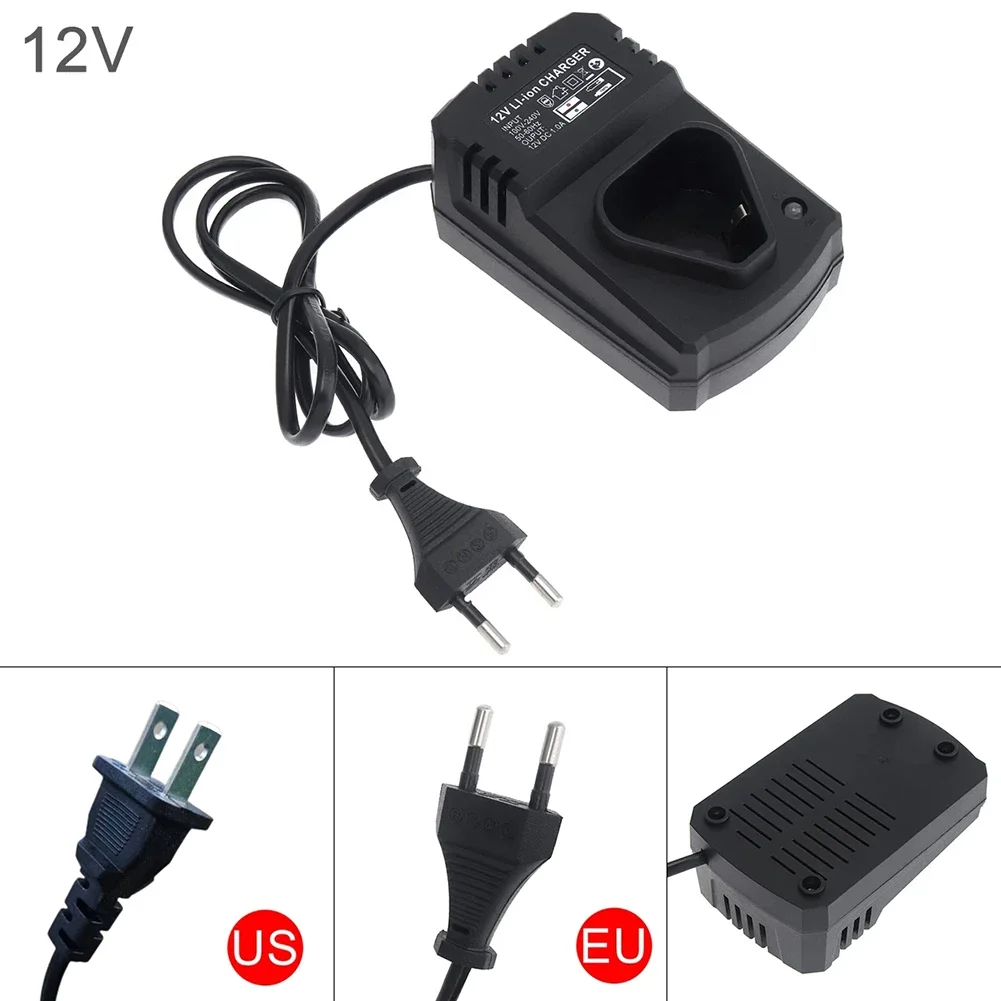 Cargador de taladro eléctrico Universal, accesorio recargable de iones de litio, 12V, CC, 110-240V, EE. UU./UE, 1 unidad