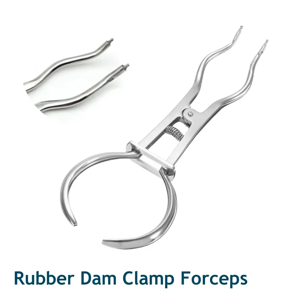 الأسنان المطاط السد المشبك الملقط الفولاذ المقاوم للصدأ فصل تقويم الأسنان ذو طيات اللبية لكمة كماشة #5