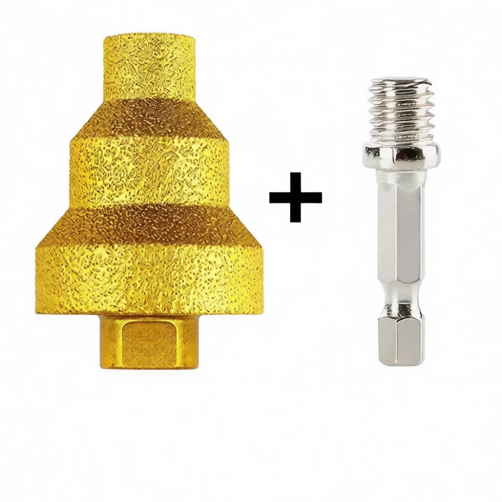 Brazed Diamond Step Drill Bit For Tile Stone Masonry Angle Grinder Chamfering Expanding Hole Saw Milling Cutter Tool