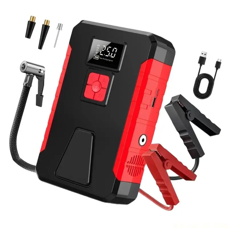 J0MA Universal 12V Emergency Power Supply For Car SUV Starting Automotive Jump Starter Features Overcharge Prevention