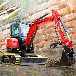 Fabricado en China Excavadora sin cola de 1800 KG EPA Euro 5 Mini ensacadora Excavadora hidráulica pequeña de 2,5 toneladas Varios accesorios personalizados