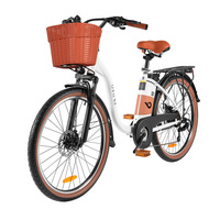 DYU C6 PRO Electric Bike 250W 36V 15.6AH Removable Lithium Battery Classic Retro Electric blycle 26 Inch Urban Outdoor  E-Bike