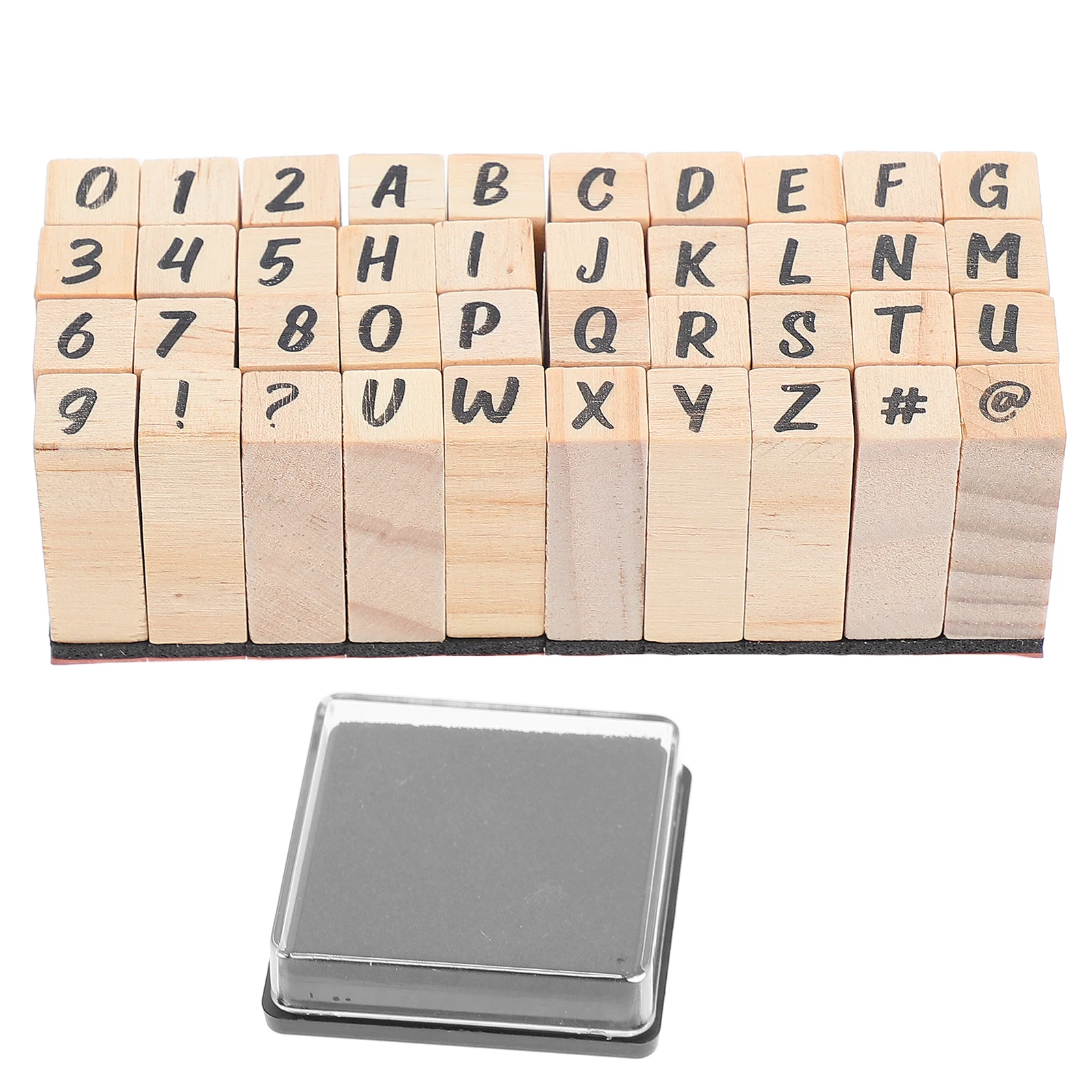 

1 set Wooden Letter Set Decorative Journaling Craft Durable Rubber For Scrapbooking Diy Arts Crafts Style