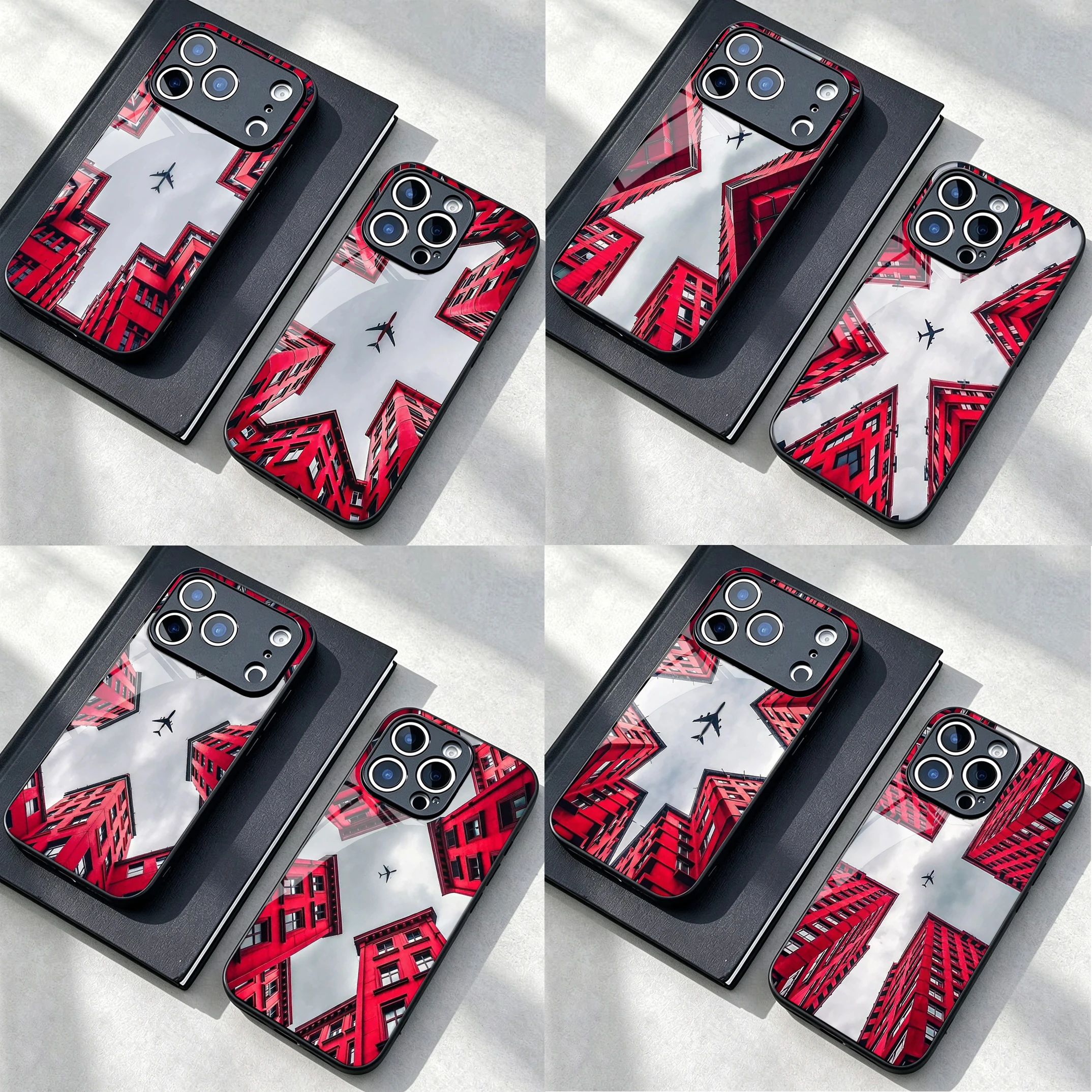 Skyward Flight Through The Red Towers Phone Case For Apple Iphone 18 Pro 17 Air 16 Pro Max 16E 17E 15 14 Plus 13 12 Mini Mirror